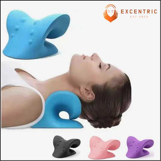 Excentric Pain Relief Massage Pillow for Neck, Shoulder, Head & Back